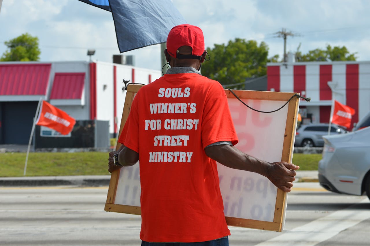 Man Preparing Congregation Meeting