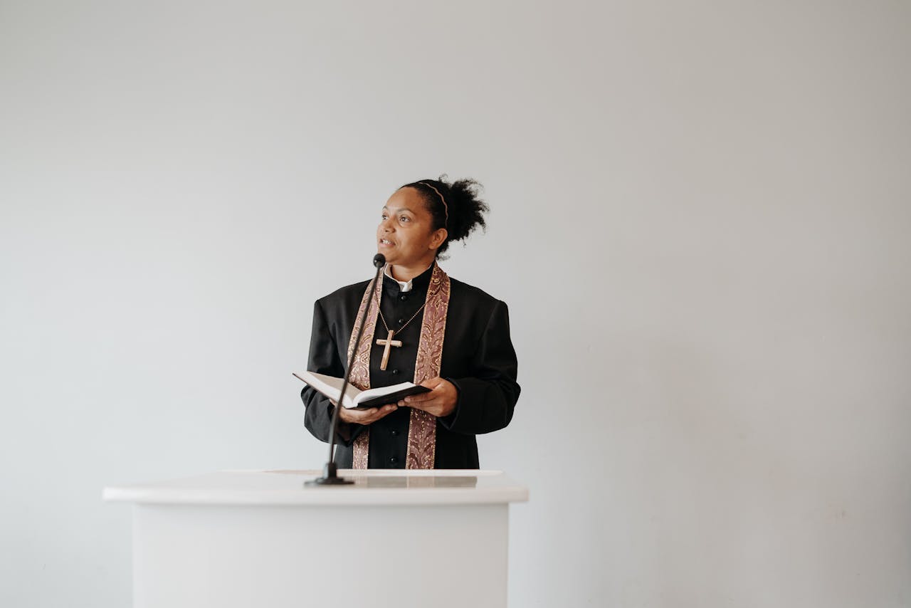 Woman Pastor Celebrating Mass